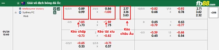 fb88 bảng kèo trận đấu Melbourne Victory vs Sydney