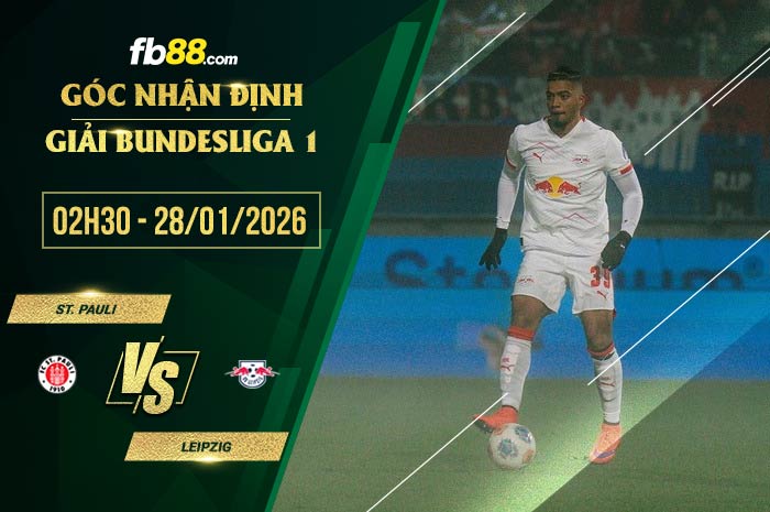 FB88 Com Nhà Cái Cá Cược Uy Tín | Thể Thao Casino Slot Phân tích chi tiết tỷ lệ kèo St Pauli vs RB Leipzig fb88